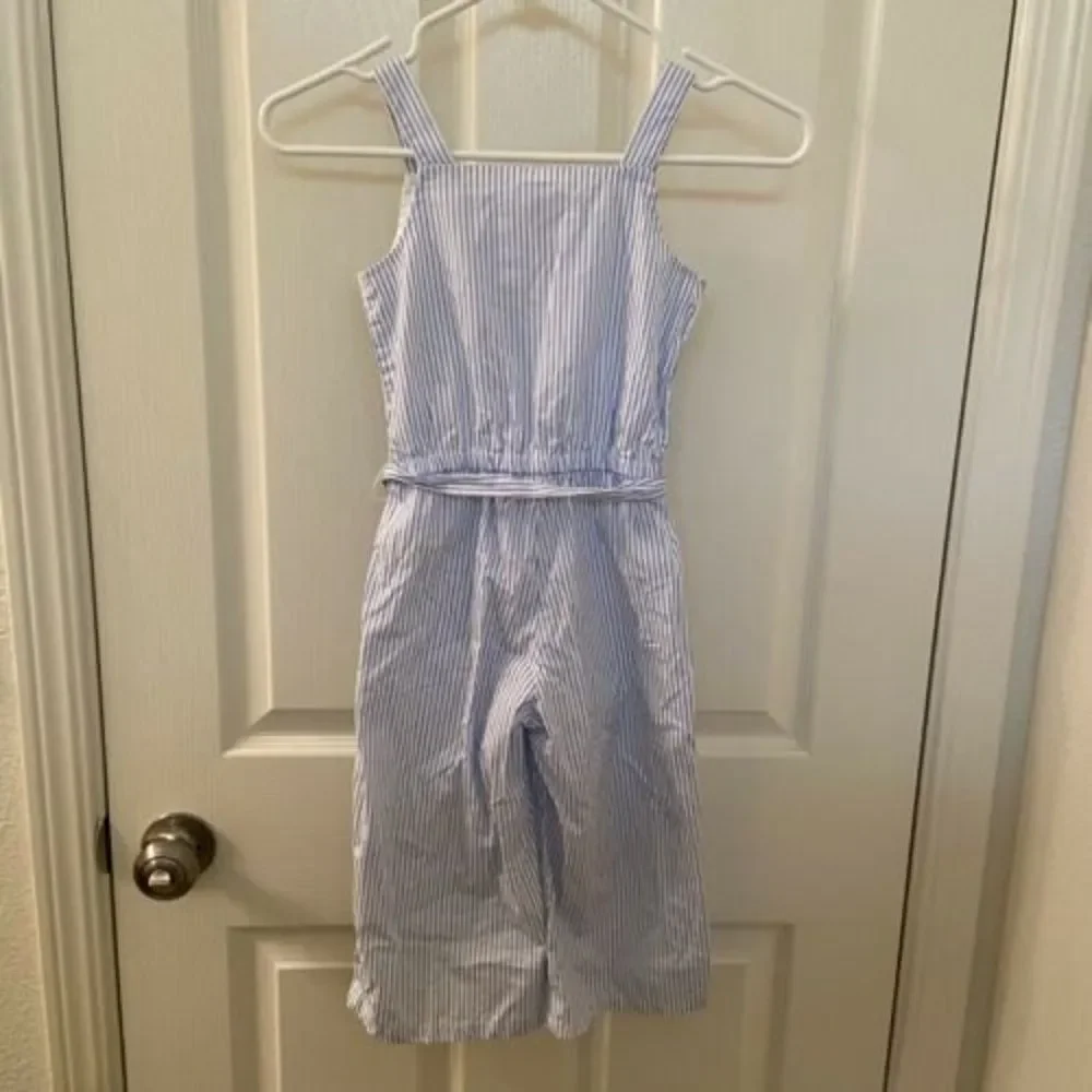 Gymboree Striped Jumpsuit Romper Blue White Girls Size 5